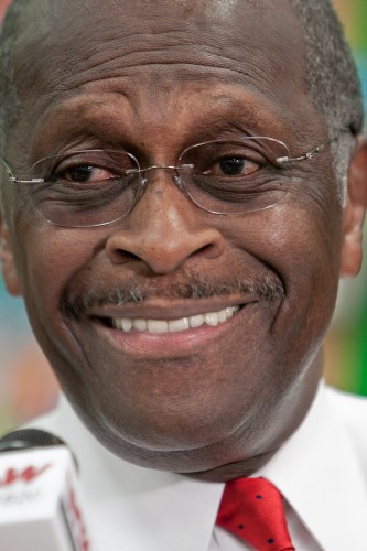 Close-up of Herman Cain