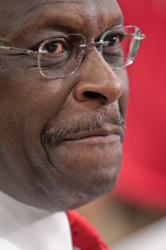 Close-up of Herman Cain